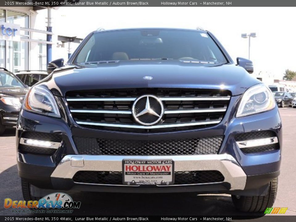 2015 Mercedes-Benz ML 350 4Matic Lunar Blue Metallic / Auburn Brown/Black Photo #2