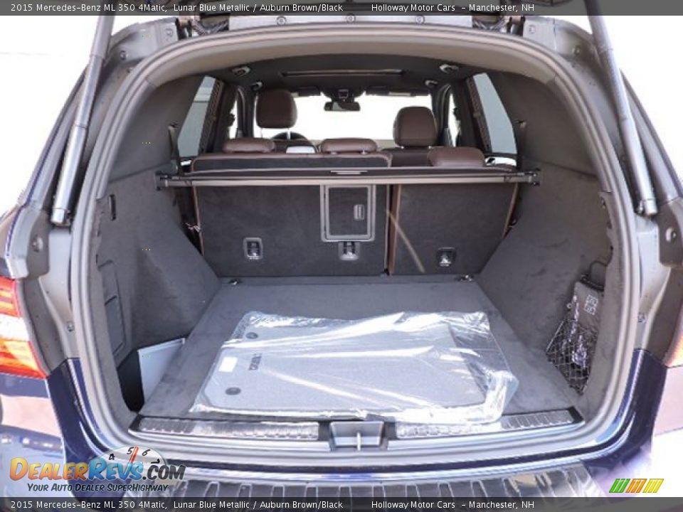 2015 Mercedes-Benz ML 350 4Matic Lunar Blue Metallic / Auburn Brown/Black Photo #6