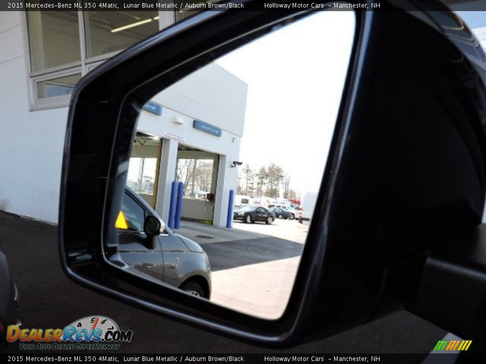 2015 Mercedes-Benz ML 350 4Matic Lunar Blue Metallic / Auburn Brown/Black Photo #11