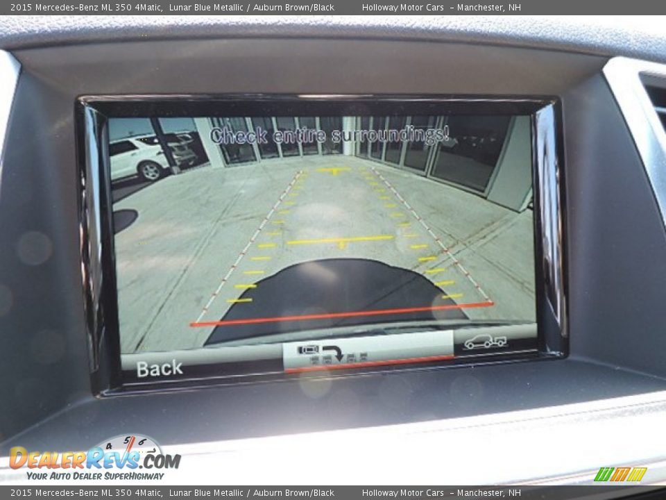 2015 Mercedes-Benz ML 350 4Matic Lunar Blue Metallic / Auburn Brown/Black Photo #12