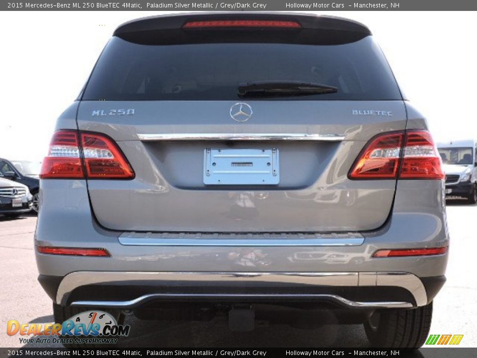 2015 Mercedes-Benz ML 250 BlueTEC 4Matic Paladium Silver Metallic / Grey/Dark Grey Photo #4