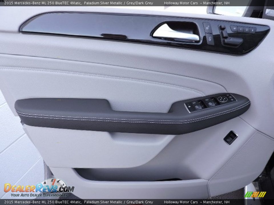 2015 Mercedes-Benz ML 250 BlueTEC 4Matic Paladium Silver Metallic / Grey/Dark Grey Photo #10