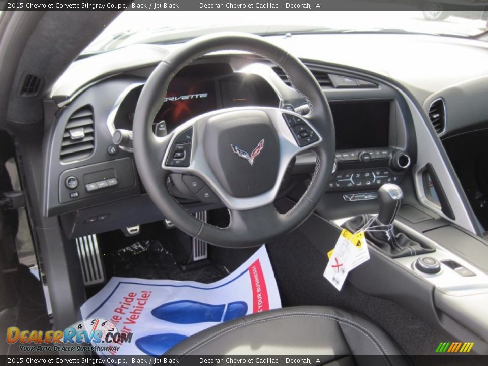 Jet Black Interior - 2015 Chevrolet Corvette Stingray Coupe Photo #10