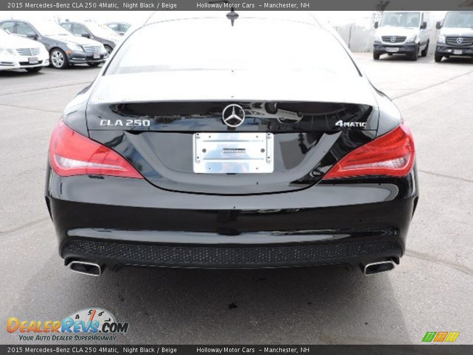 2015 Mercedes-Benz CLA 250 4Matic Night Black / Beige Photo #4