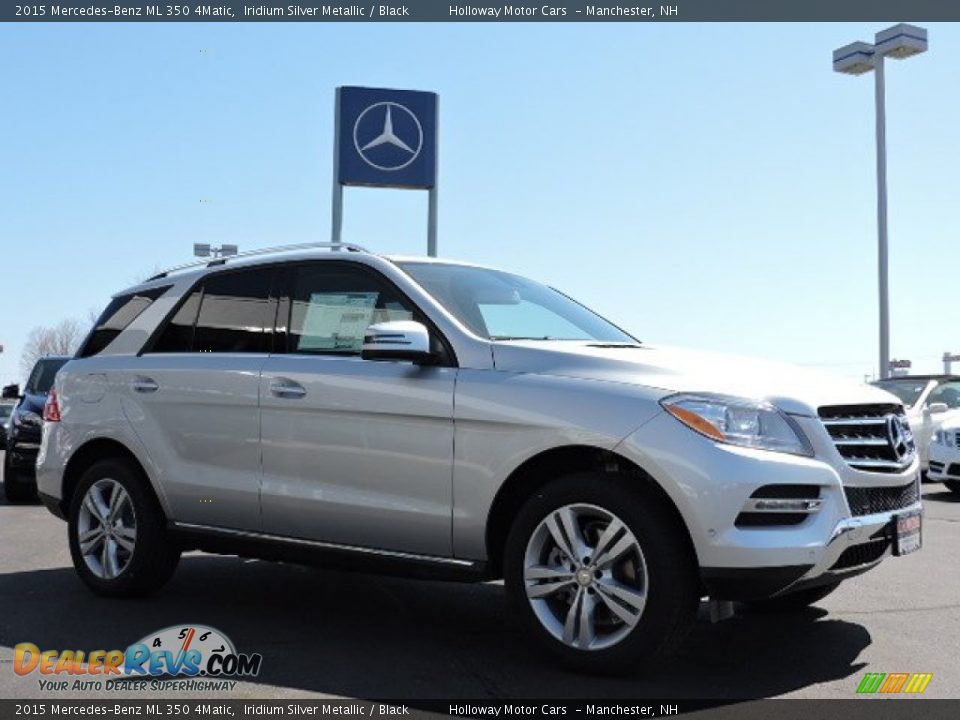 2015 Mercedes-Benz ML 350 4Matic Iridium Silver Metallic / Black Photo #3