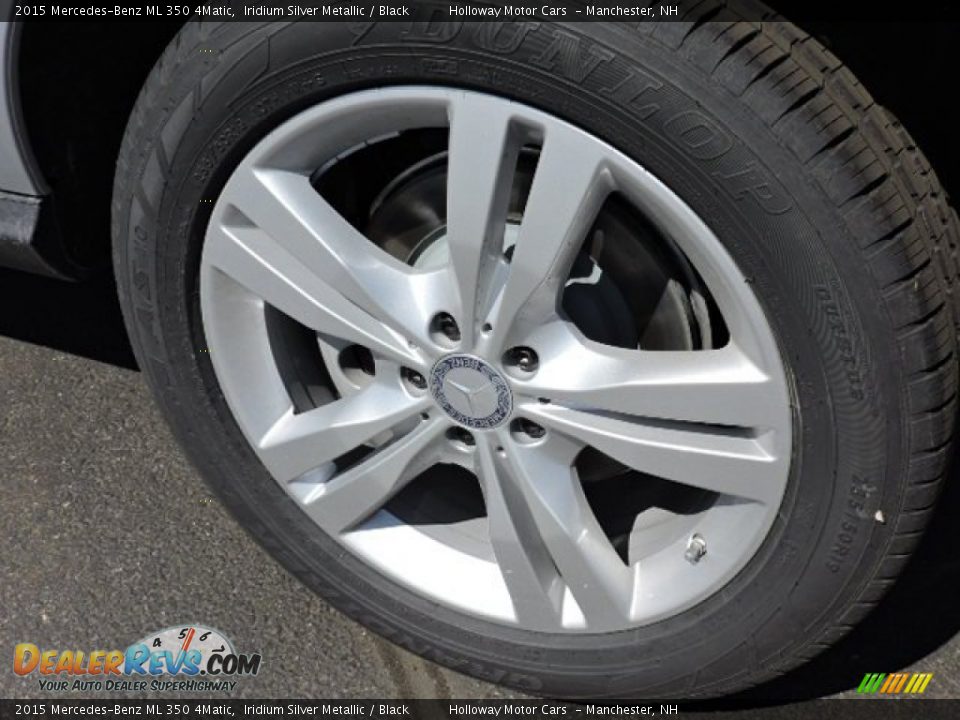 2015 Mercedes-Benz ML 350 4Matic Iridium Silver Metallic / Black Photo #5