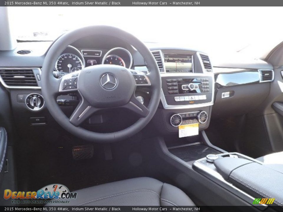 2015 Mercedes-Benz ML 350 4Matic Iridium Silver Metallic / Black Photo #8