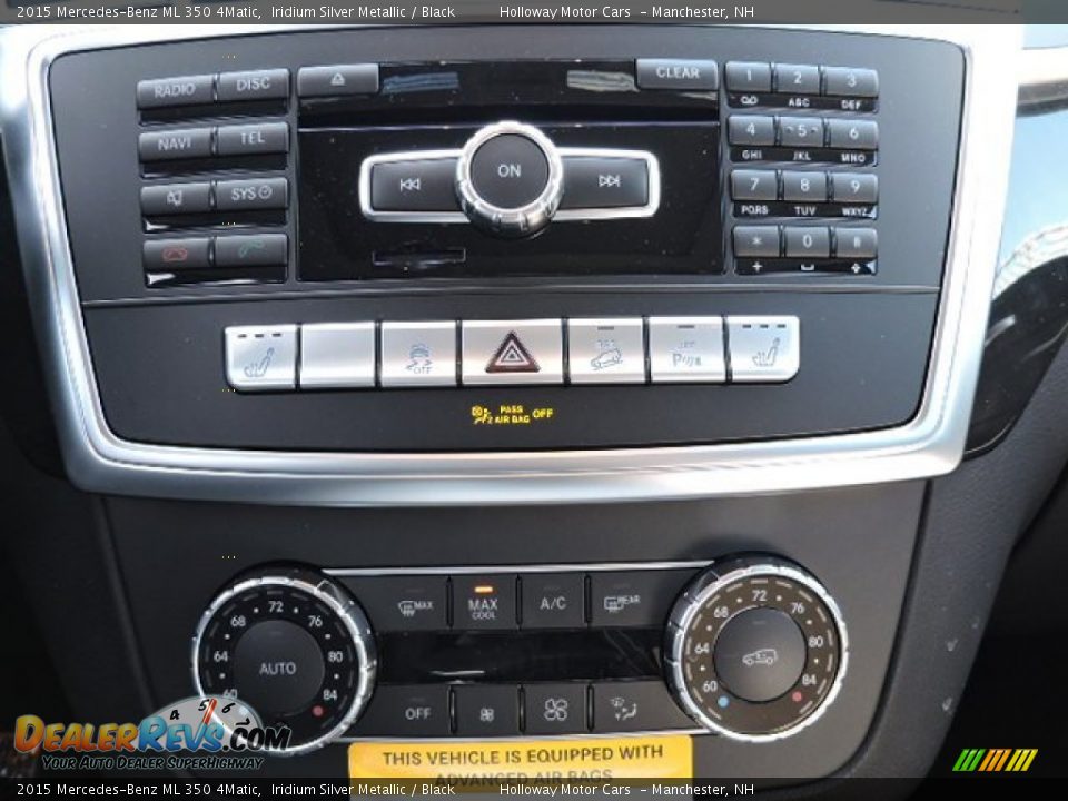 2015 Mercedes-Benz ML 350 4Matic Iridium Silver Metallic / Black Photo #9