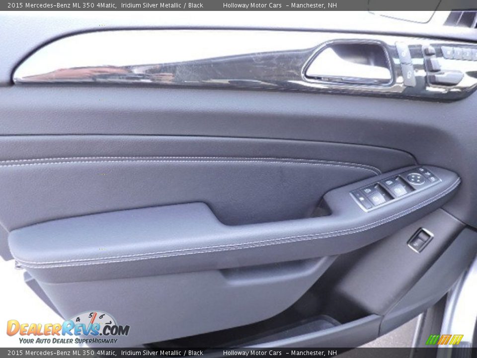2015 Mercedes-Benz ML 350 4Matic Iridium Silver Metallic / Black Photo #10