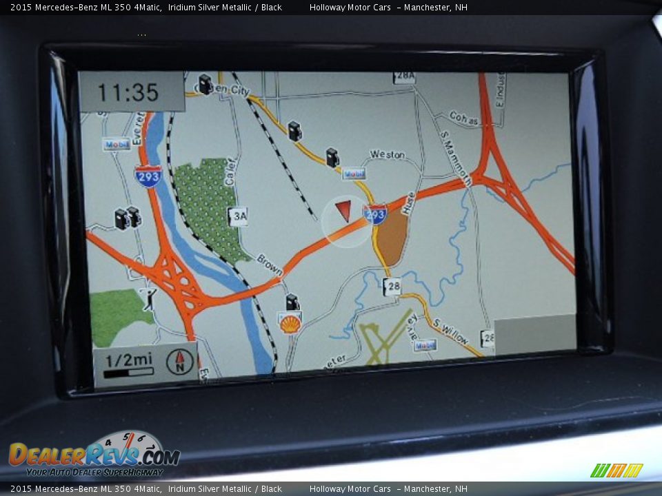 2015 Mercedes-Benz ML 350 4Matic Iridium Silver Metallic / Black Photo #13