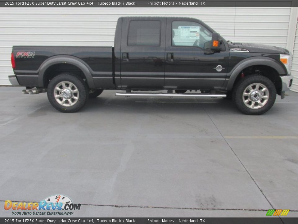 2015 Ford F250 Super Duty Lariat Crew Cab 4x4 Tuxedo Black / Black Photo #3