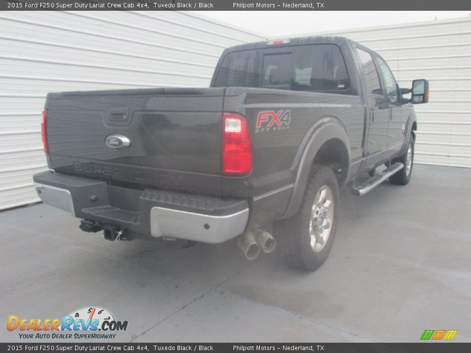 2015 Ford F250 Super Duty Lariat Crew Cab 4x4 Tuxedo Black / Black Photo #4