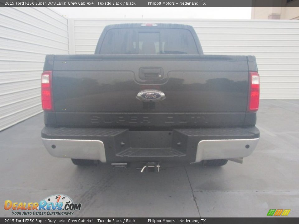 2015 Ford F250 Super Duty Lariat Crew Cab 4x4 Tuxedo Black / Black Photo #5