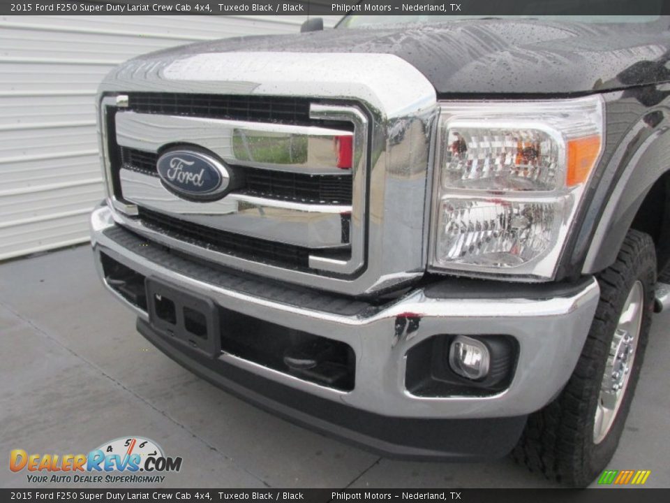 2015 Ford F250 Super Duty Lariat Crew Cab 4x4 Tuxedo Black / Black Photo #10
