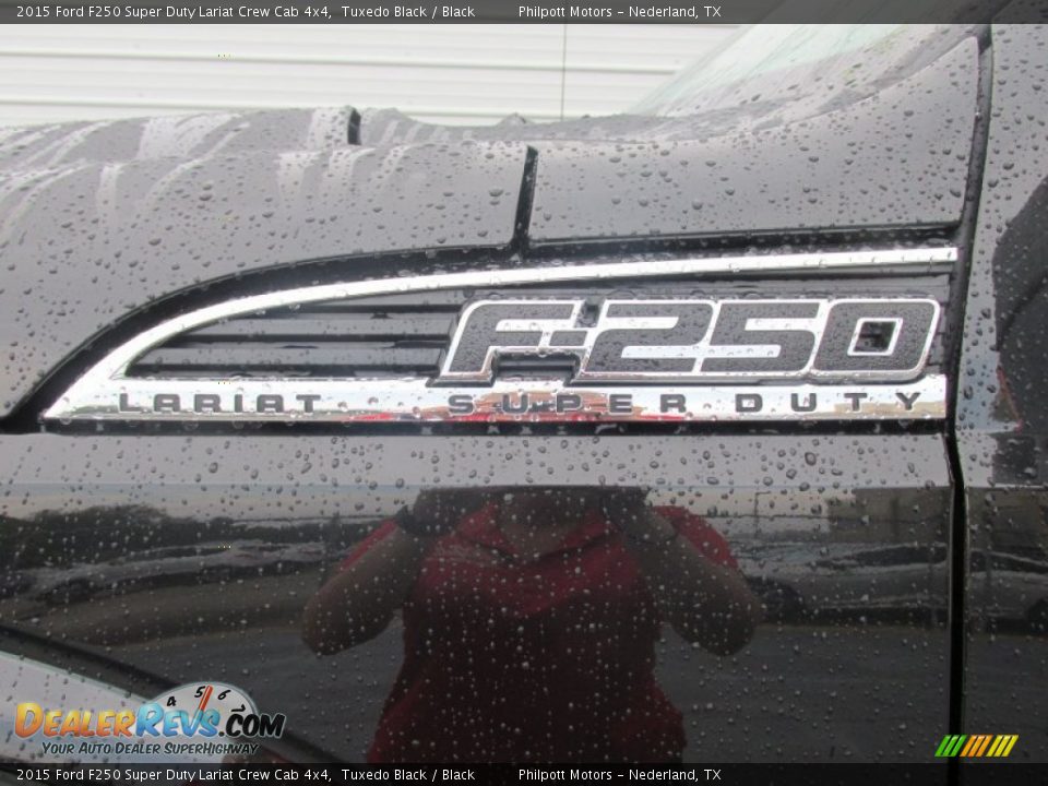 2015 Ford F250 Super Duty Lariat Crew Cab 4x4 Tuxedo Black / Black Photo #14