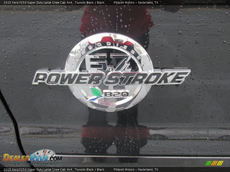 2015 Ford F250 Super Duty Lariat Crew Cab 4x4 Tuxedo Black / Black Photo #15