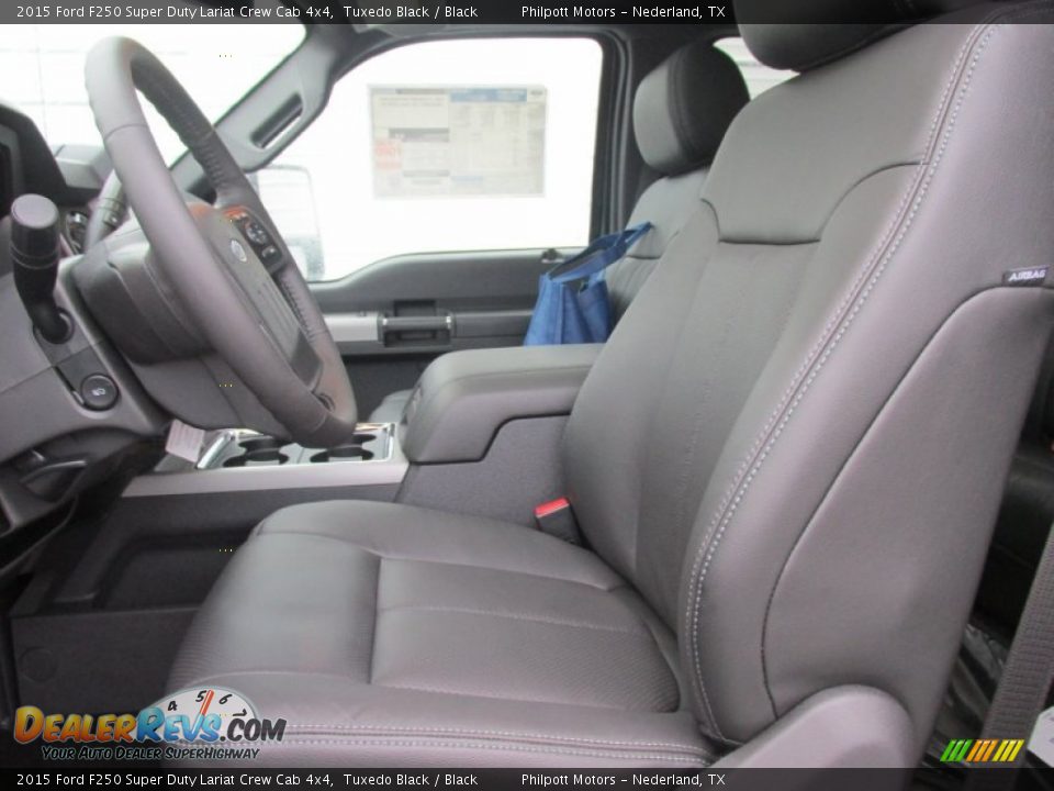 2015 Ford F250 Super Duty Lariat Crew Cab 4x4 Tuxedo Black / Black Photo #25