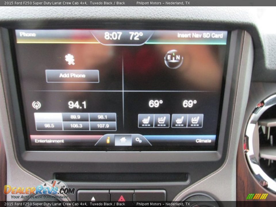 2015 Ford F250 Super Duty Lariat Crew Cab 4x4 Tuxedo Black / Black Photo #30