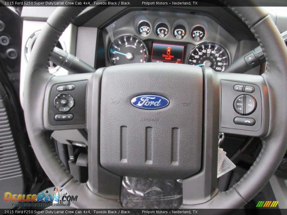 2015 Ford F250 Super Duty Lariat Crew Cab 4x4 Tuxedo Black / Black Photo #34