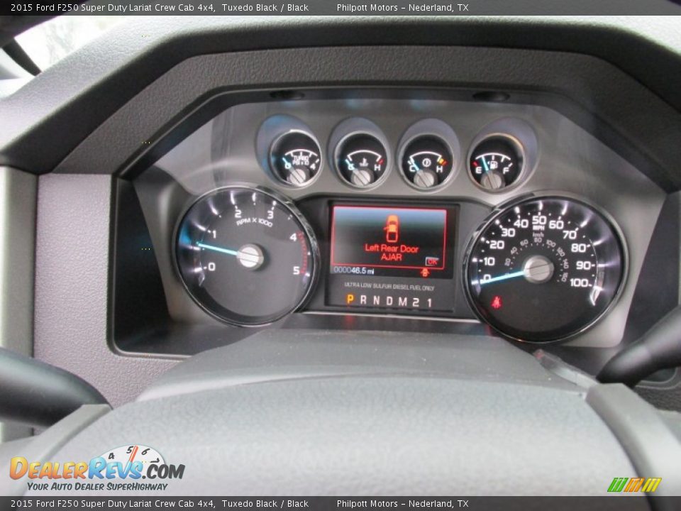 2015 Ford F250 Super Duty Lariat Crew Cab 4x4 Tuxedo Black / Black Photo #35