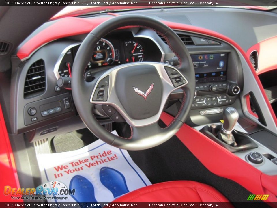 2014 Chevrolet Corvette Stingray Convertible Z51 Torch Red / Adrenaline Red Photo #11