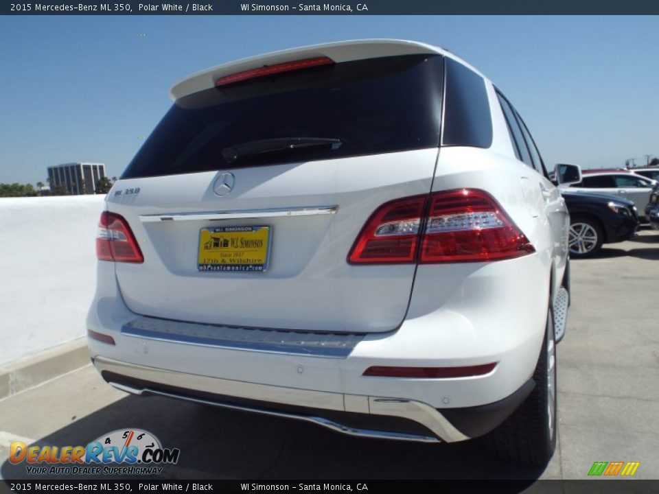 2015 Mercedes-Benz ML 350 Polar White / Black Photo #4
