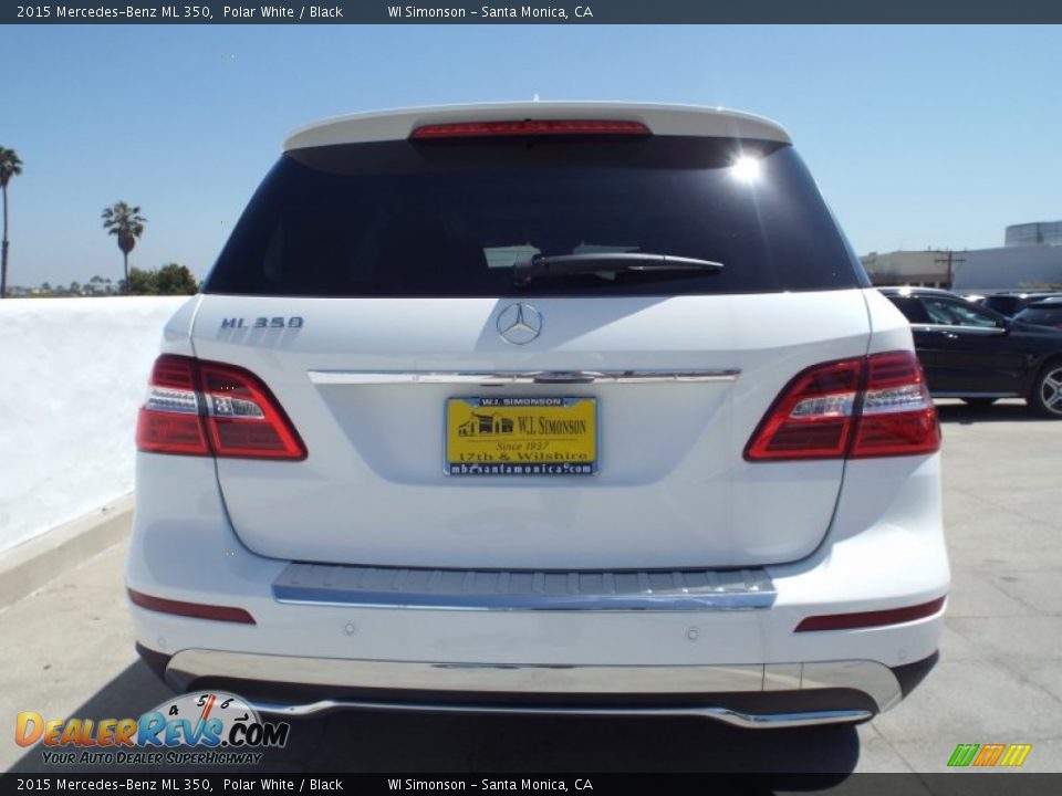 2015 Mercedes-Benz ML 350 Polar White / Black Photo #5