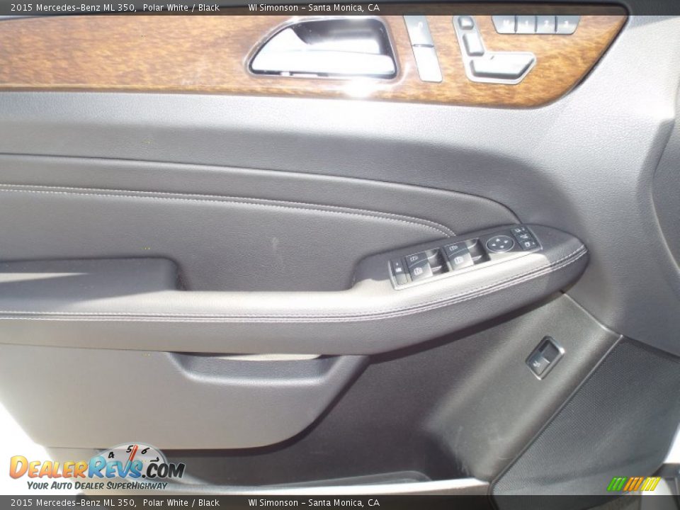 2015 Mercedes-Benz ML 350 Polar White / Black Photo #6