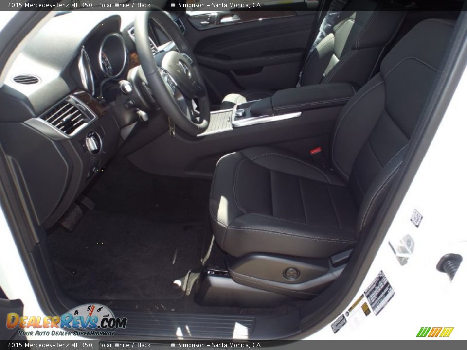 2015 Mercedes-Benz ML 350 Polar White / Black Photo #7