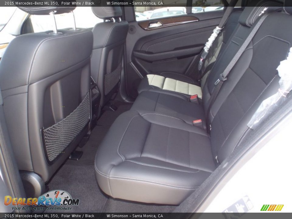 2015 Mercedes-Benz ML 350 Polar White / Black Photo #8