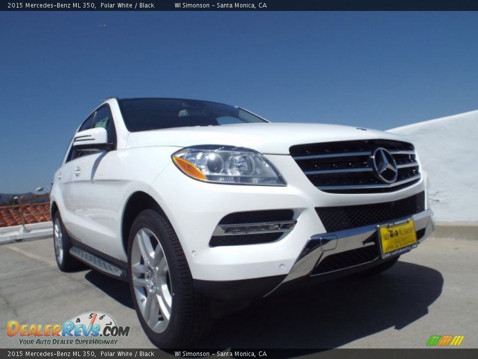 2015 Mercedes-Benz ML 350 Polar White / Black Photo #11