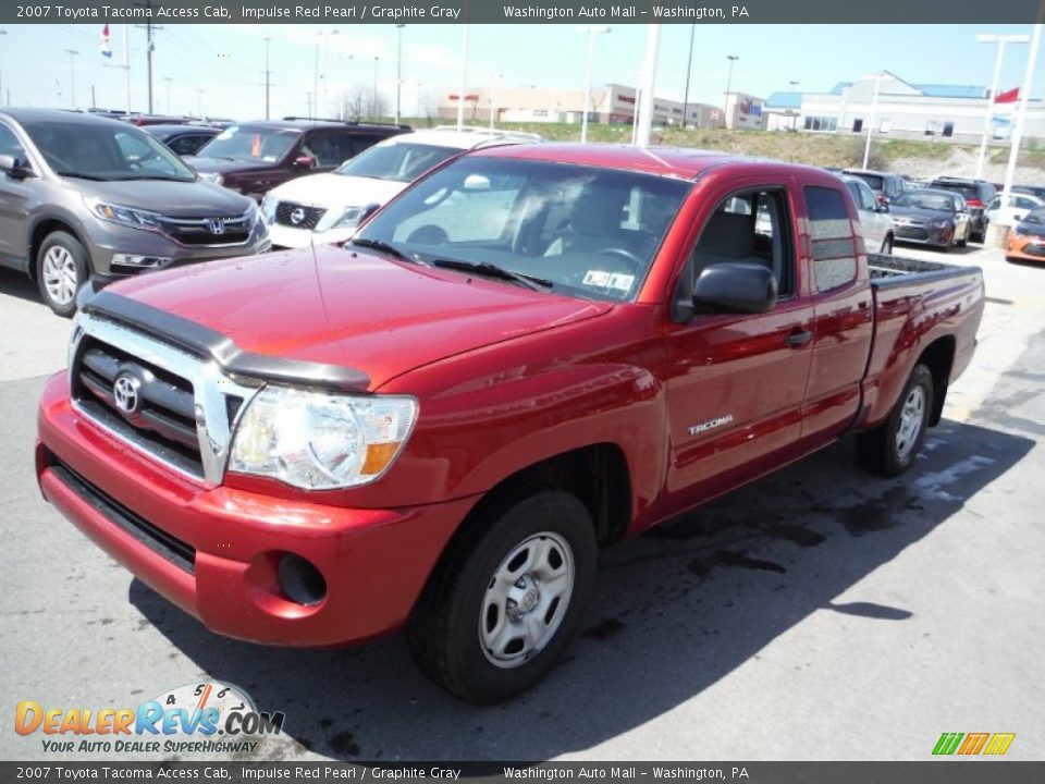 2007 Toyota Tacoma Access Cab Impulse Red Pearl / Graphite Gray Photo #5