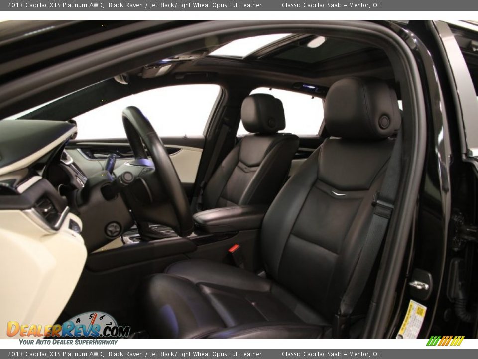 2013 Cadillac XTS Platinum AWD Black Raven / Jet Black/Light Wheat Opus Full Leather Photo #6