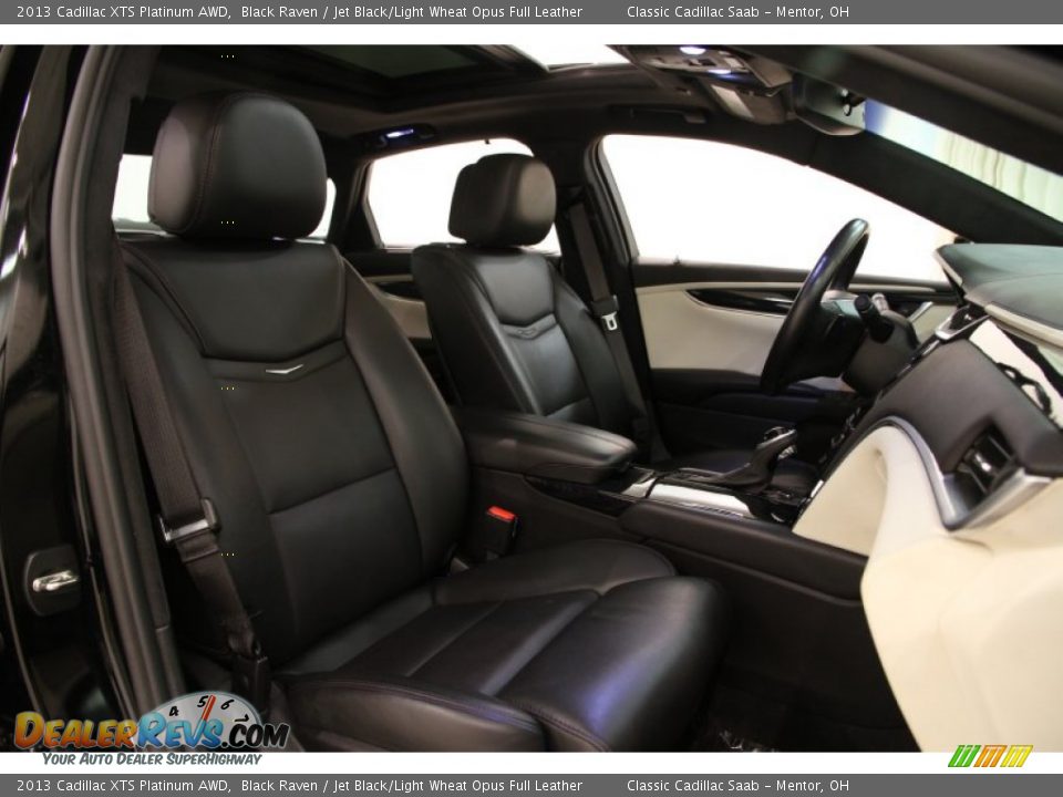 2013 Cadillac XTS Platinum AWD Black Raven / Jet Black/Light Wheat Opus Full Leather Photo #16