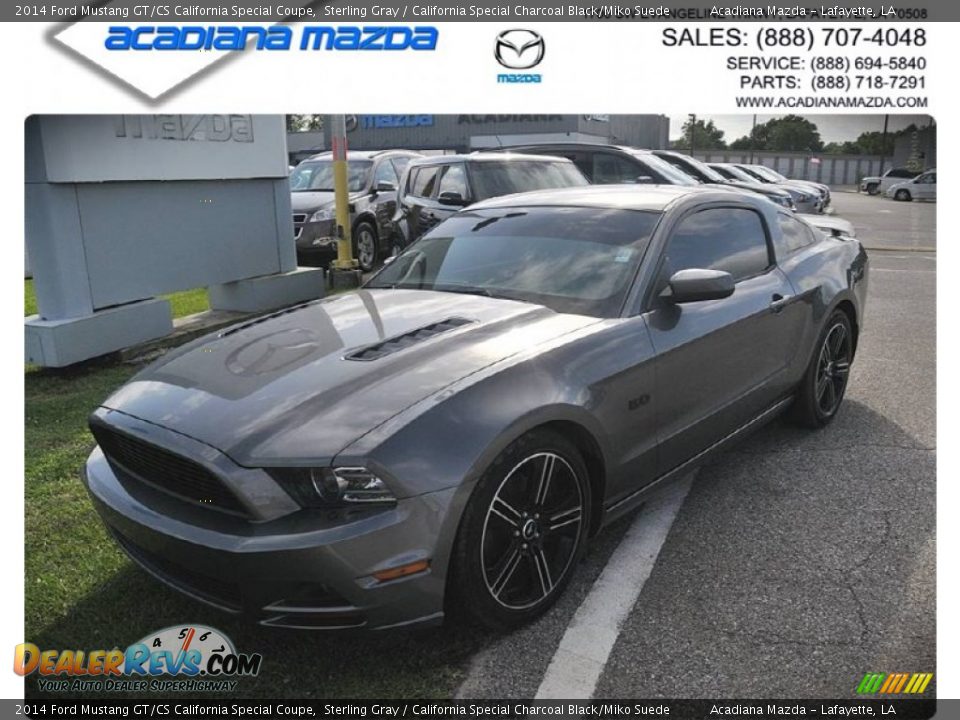 2014 Ford Mustang GT/CS California Special Coupe Sterling Gray / California Special Charcoal Black/Miko Suede Photo #1