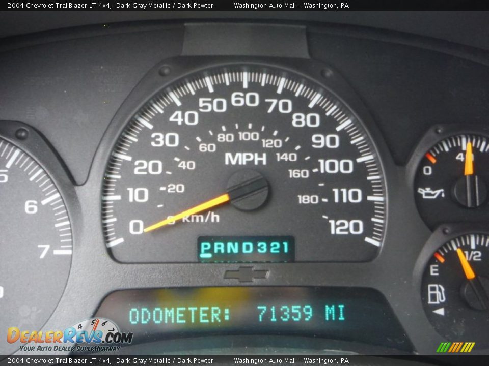2004 Chevrolet TrailBlazer LT 4x4 Dark Gray Metallic / Dark Pewter Photo #20