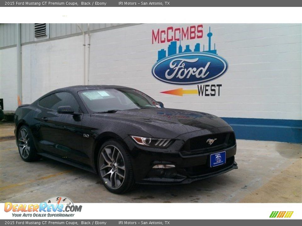 2015 Ford Mustang GT Premium Coupe Black / Ebony Photo #3