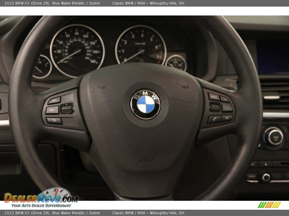 2013 BMW X3 xDrive 28i Blue Water Metallic / Oyster Photo #7