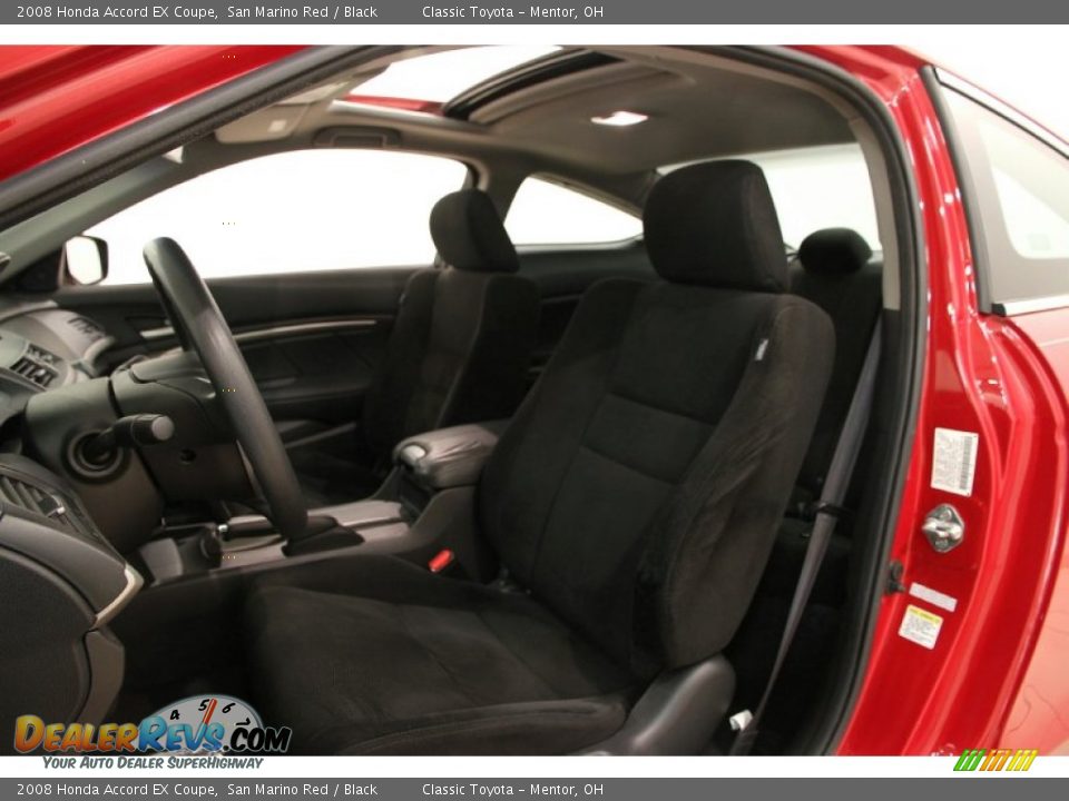 2008 Honda Accord EX Coupe San Marino Red / Black Photo #5