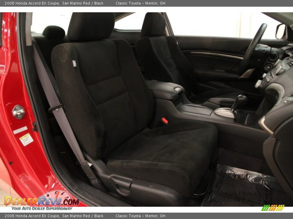 2008 Honda Accord EX Coupe San Marino Red / Black Photo #11