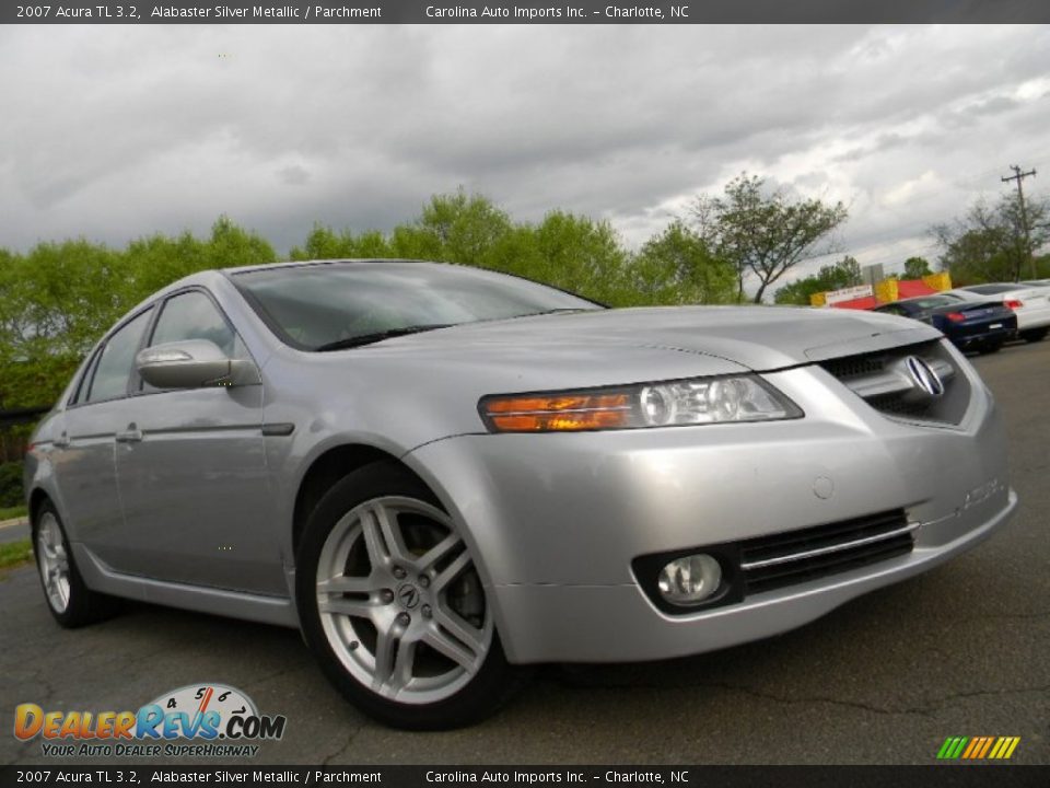 2007 Acura TL 3.2 Alabaster Silver Metallic / Parchment Photo #2