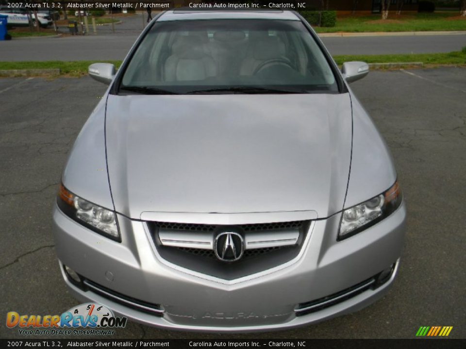 2007 Acura TL 3.2 Alabaster Silver Metallic / Parchment Photo #5