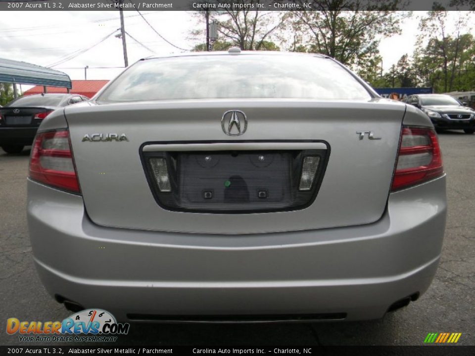 2007 Acura TL 3.2 Alabaster Silver Metallic / Parchment Photo #9