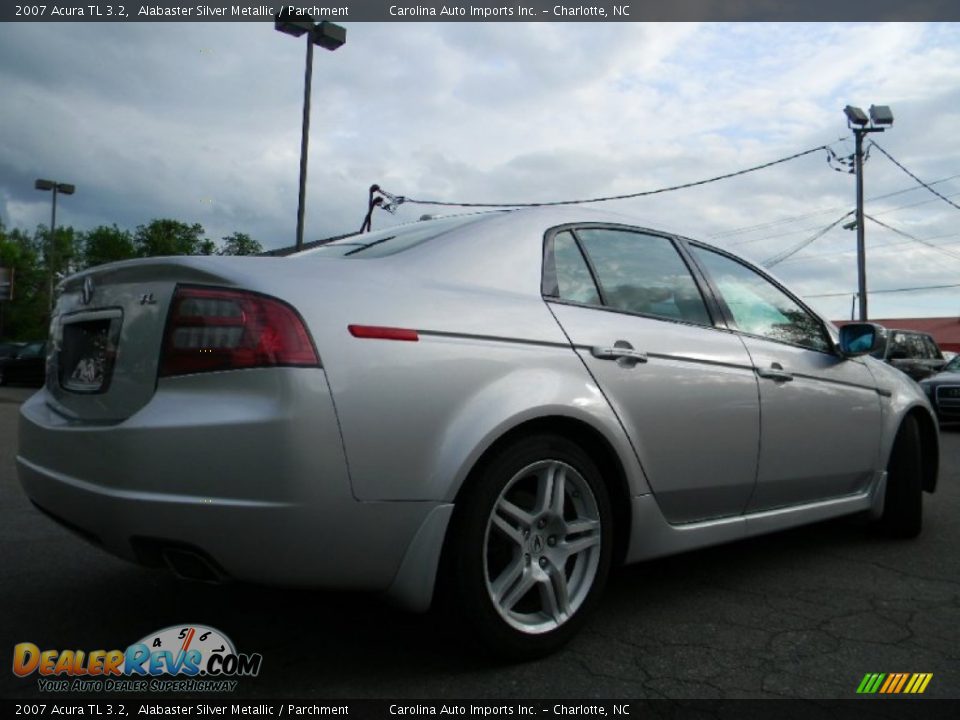2007 Acura TL 3.2 Alabaster Silver Metallic / Parchment Photo #10