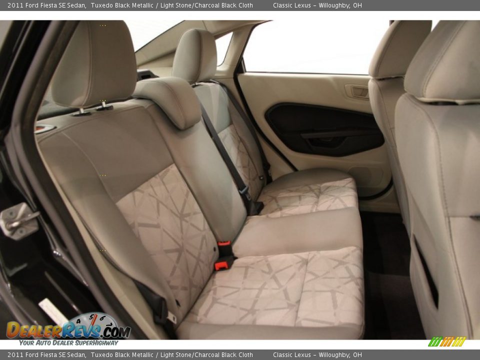 Rear Seat of 2011 Ford Fiesta SE Sedan Photo #11