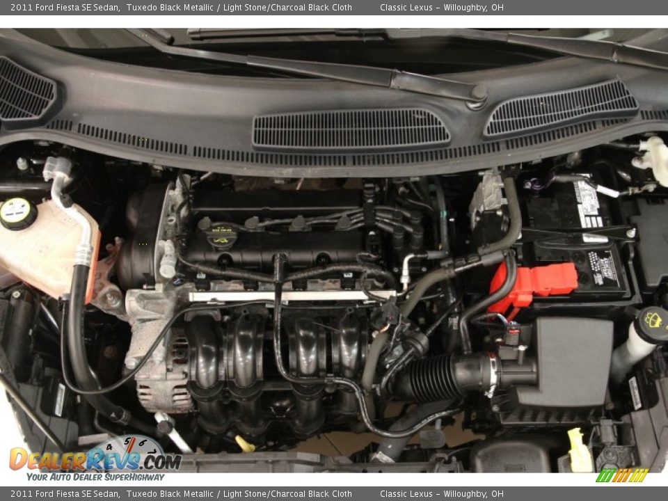 2011 Ford Fiesta SE Sedan 1.6 Liter DOHC 16-Valve Ti-VCT Duratec 4 Cylinder Engine Photo #13