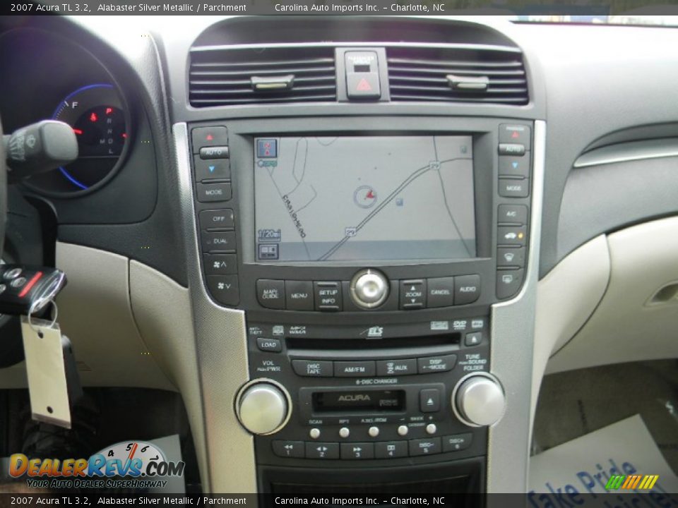 2007 Acura TL 3.2 Alabaster Silver Metallic / Parchment Photo #15