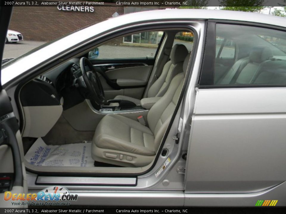 2007 Acura TL 3.2 Alabaster Silver Metallic / Parchment Photo #17