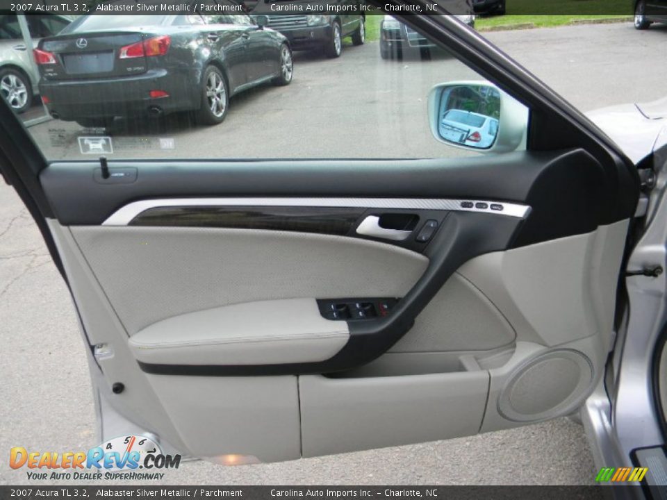 2007 Acura TL 3.2 Alabaster Silver Metallic / Parchment Photo #18