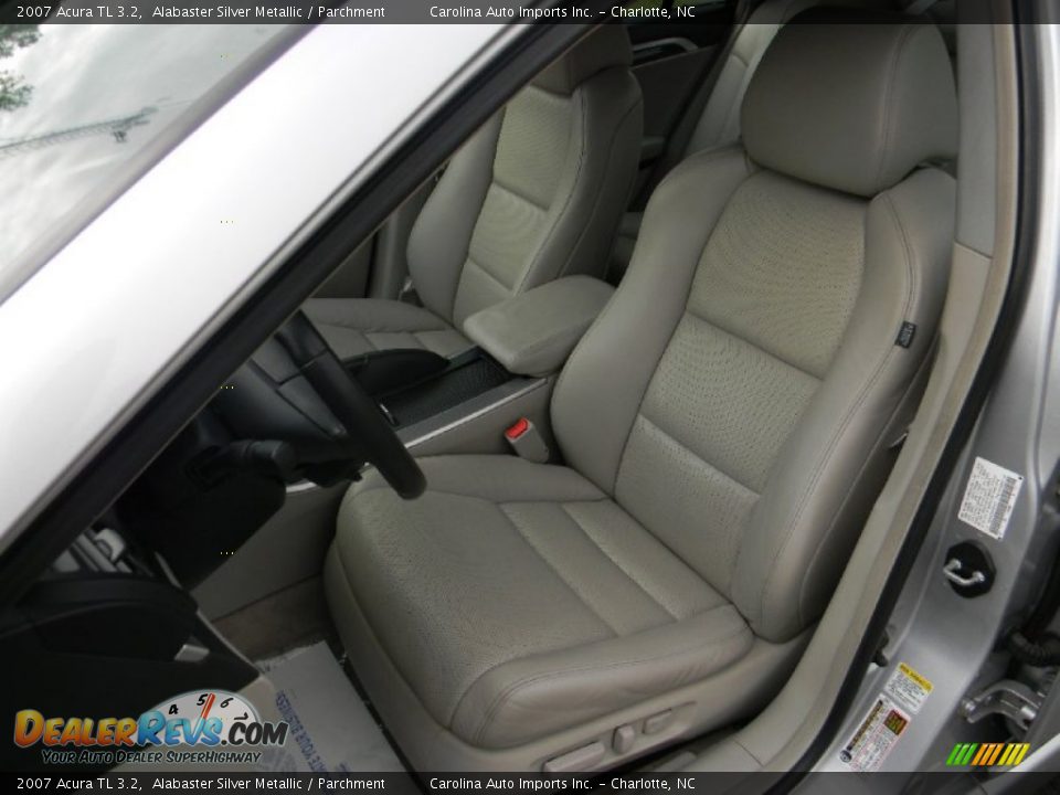 2007 Acura TL 3.2 Alabaster Silver Metallic / Parchment Photo #19